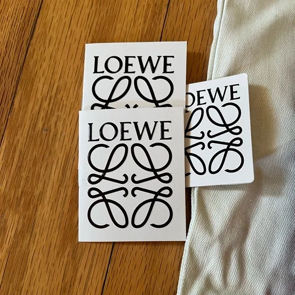 Authentic Loewe Embossed Red Pouch / Clutch